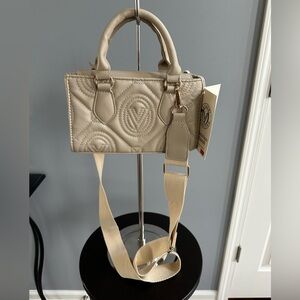 Valentino Orlandi Taupe 2-way Handbag/Crossbody Bag – New with tags